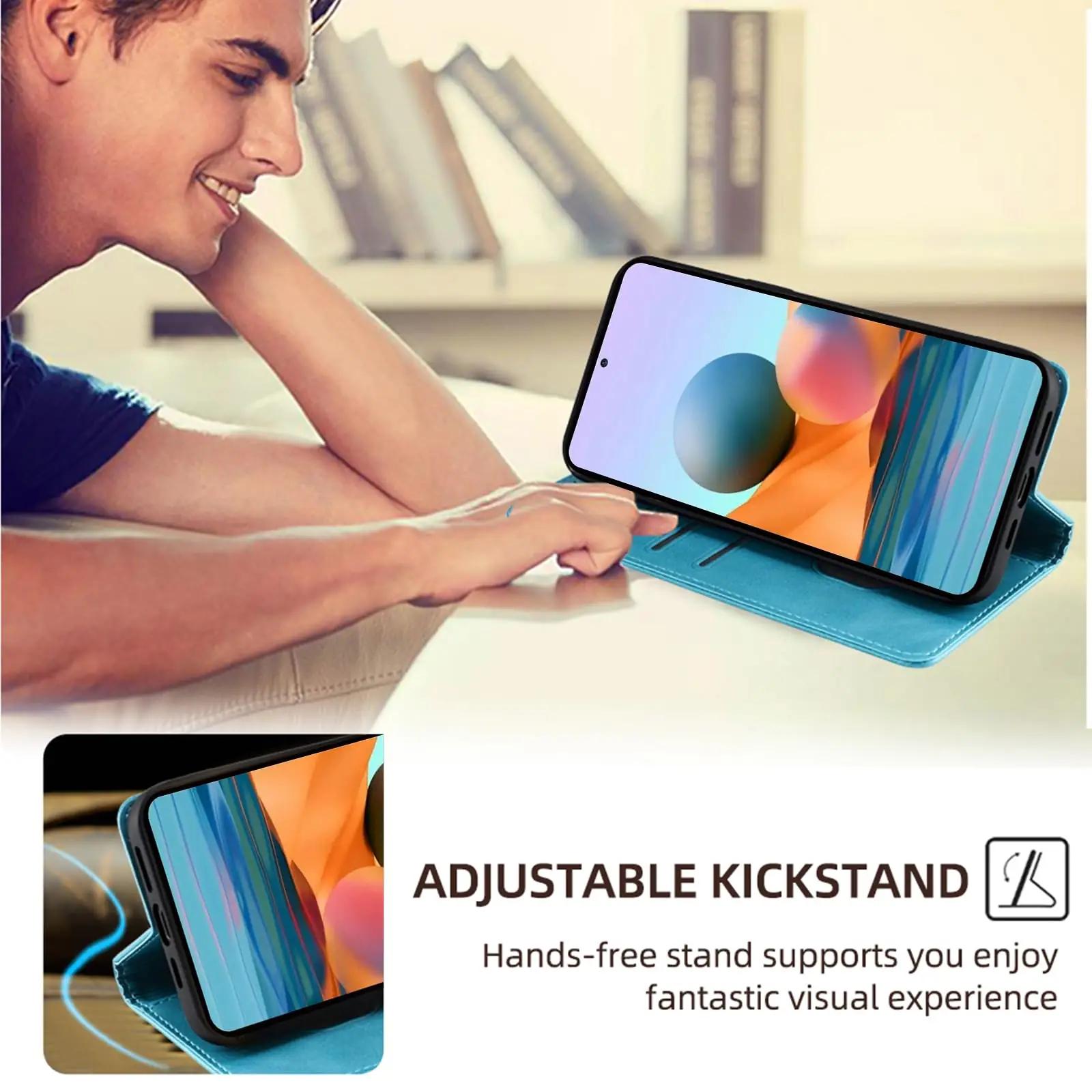Vauki nahkne ümbris Redmi Note 10 Pro 4G — kaitsev ja rahakotist – lisavaade