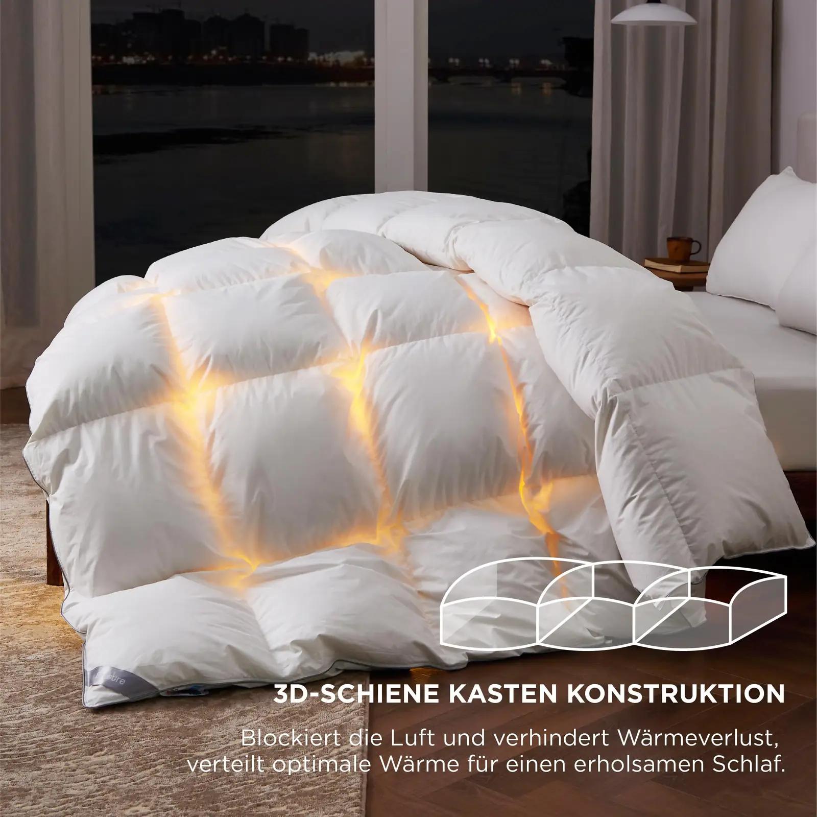 BEDSURE soe puuvillane suletekki 135×200 – talvekülma vastu – pakend ja tarvikud