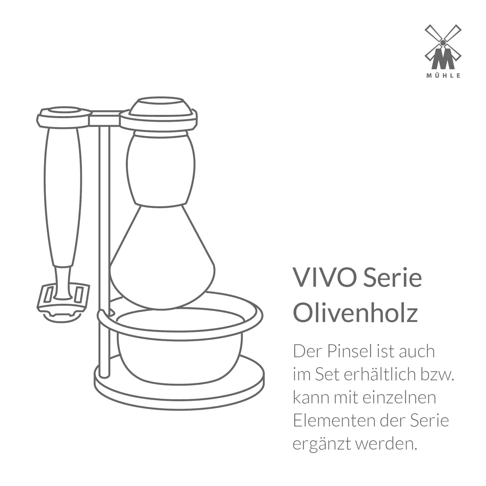 MÜHLE õlivõrkpuitne raseerimishari — naturaalne dachshaar – lisavaade