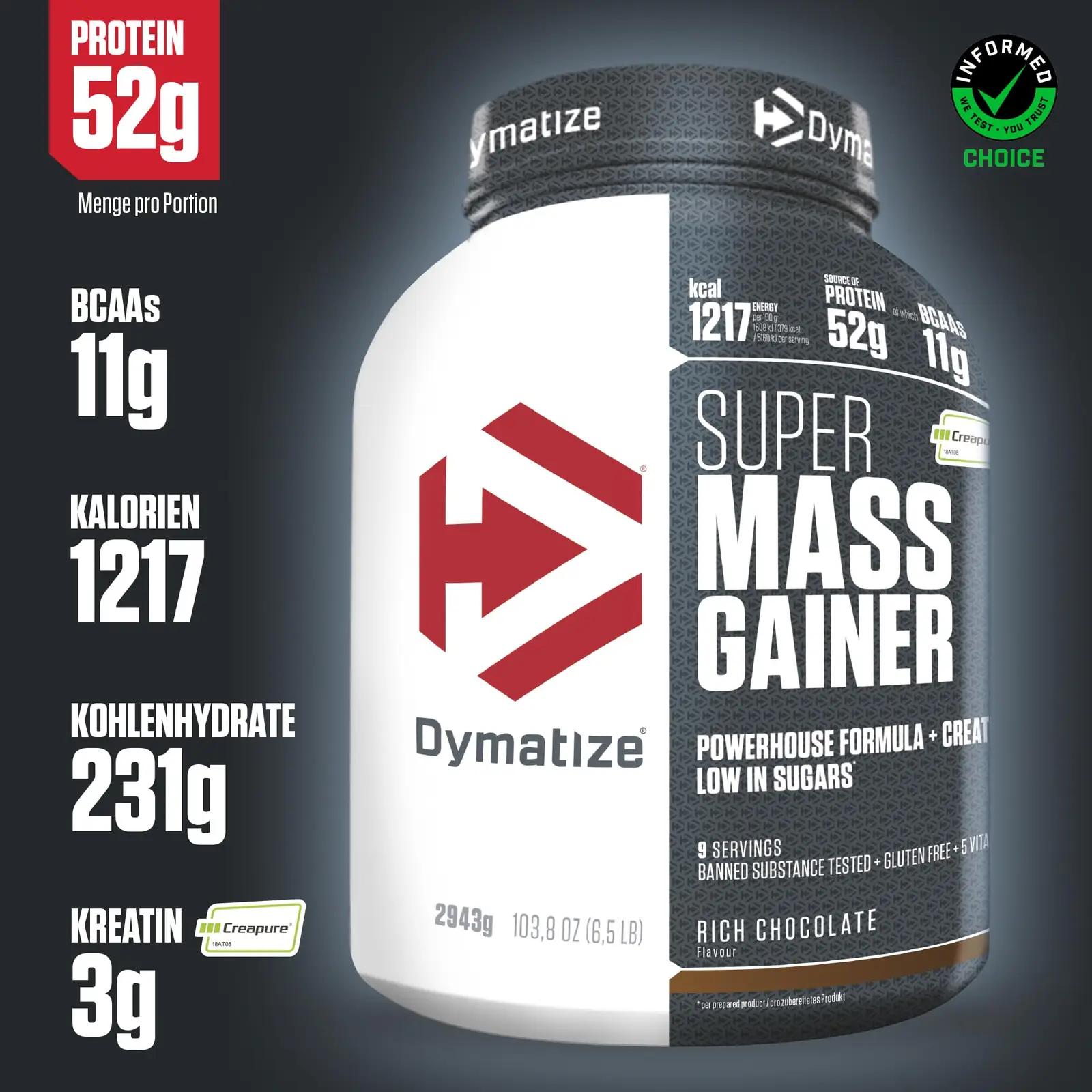 Dymatize toidulisand massi ja taastuse jaoks 2943 g – detailne vaade