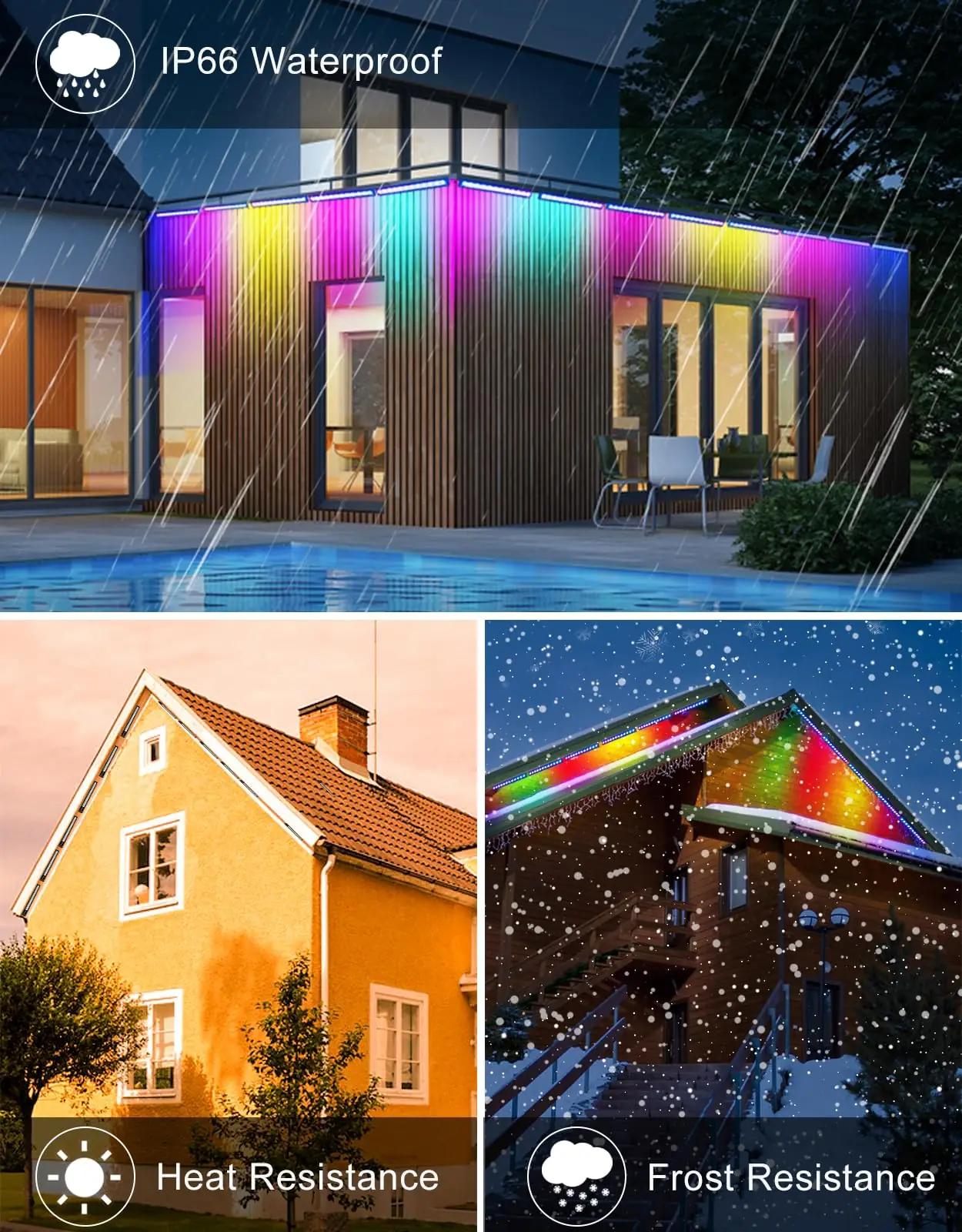 CLV veekindel 42W RGB seinavalgusti — mitmevärviline efekt – pilt 6