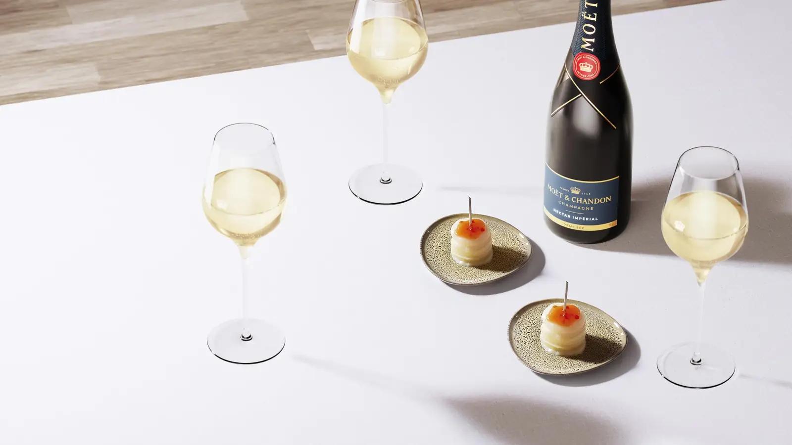 Moët & Chandon šampanja 0,75 l — pehme ja õrn magusus – detailne vaade