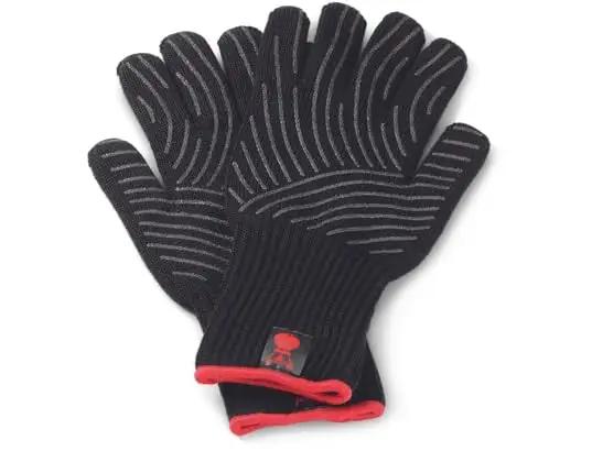Weber kuumakindlad kevlar-kindad L/XL – kaitse ja haare – kasutusnäide