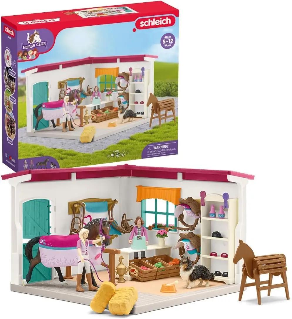 SCHLEICH mängukomplekt: modulaarne ratsapood ja talu (42568)