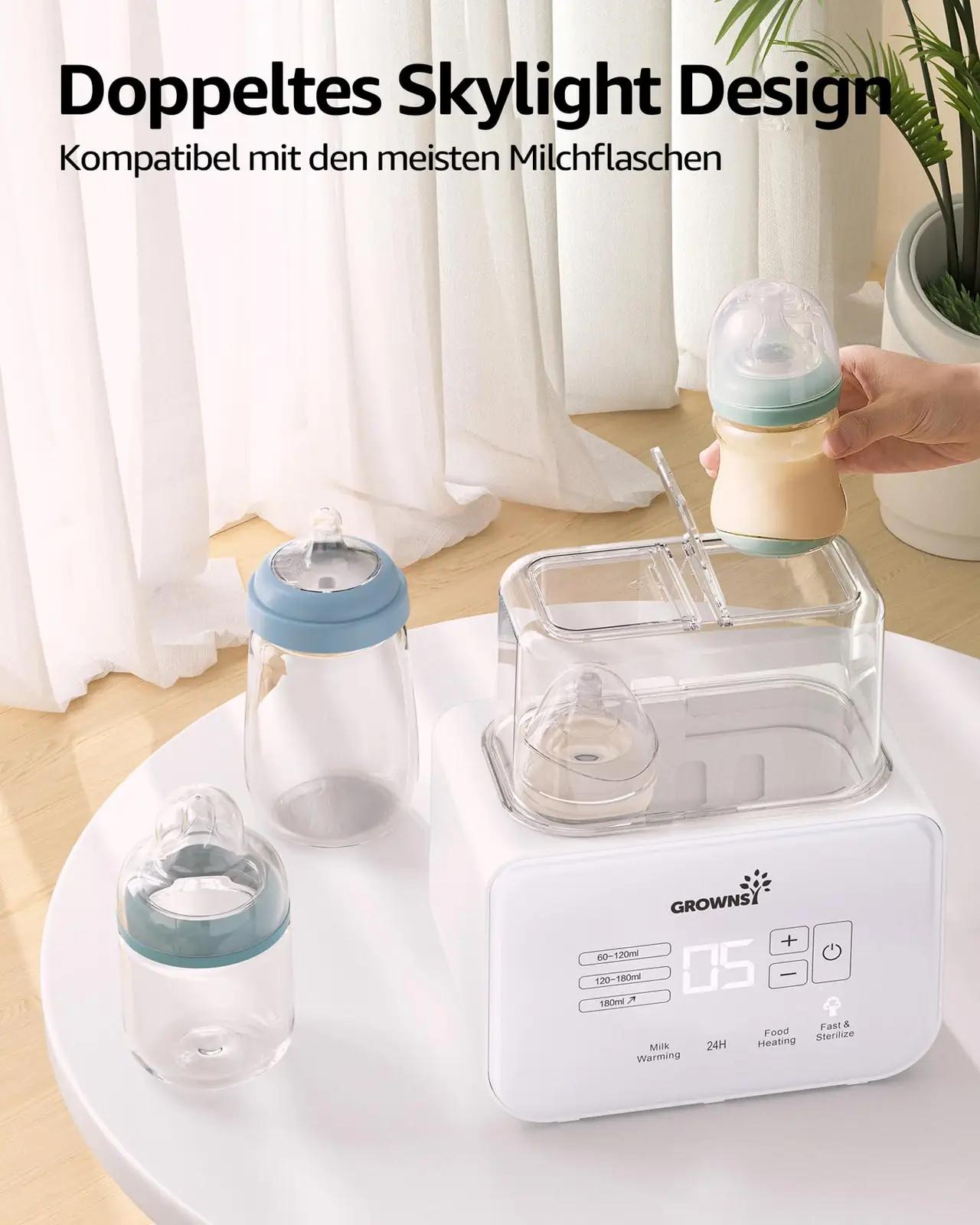 GROWNSY kreemjas pudelikeha soojendaja ja sterilisaator – pilt 6