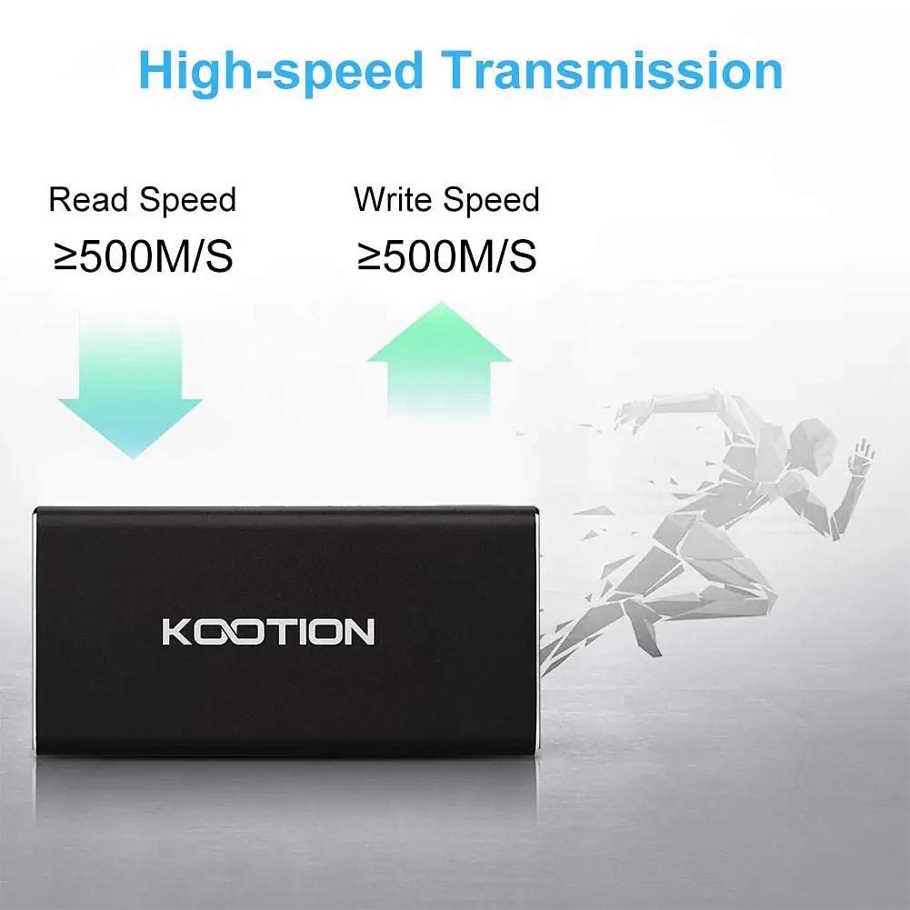 KOOTION väike ja kiire 500 GB SSD — kaasaskantav ja vastupidav – pilt 8