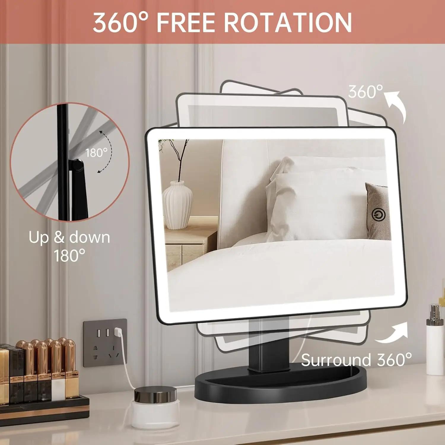FUNTOUCH LED-meigipeegel XL mobiilne ja ergonoomiline – lisavaade