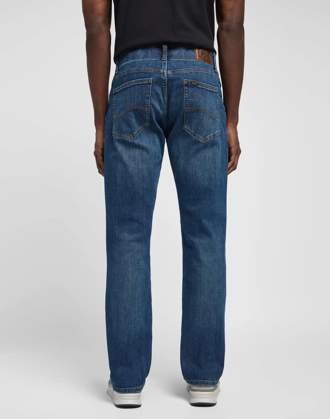 Lee mugav puuvillane Straight Fit teksapüksid — Maddox 33W/30L – detailne vaade