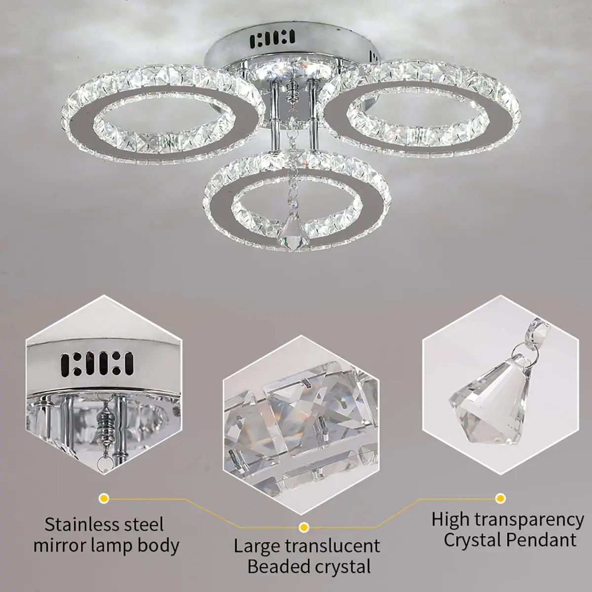VETRULUS kristallvalgusti: modernne LED laelamp kingituseks – lisavaade