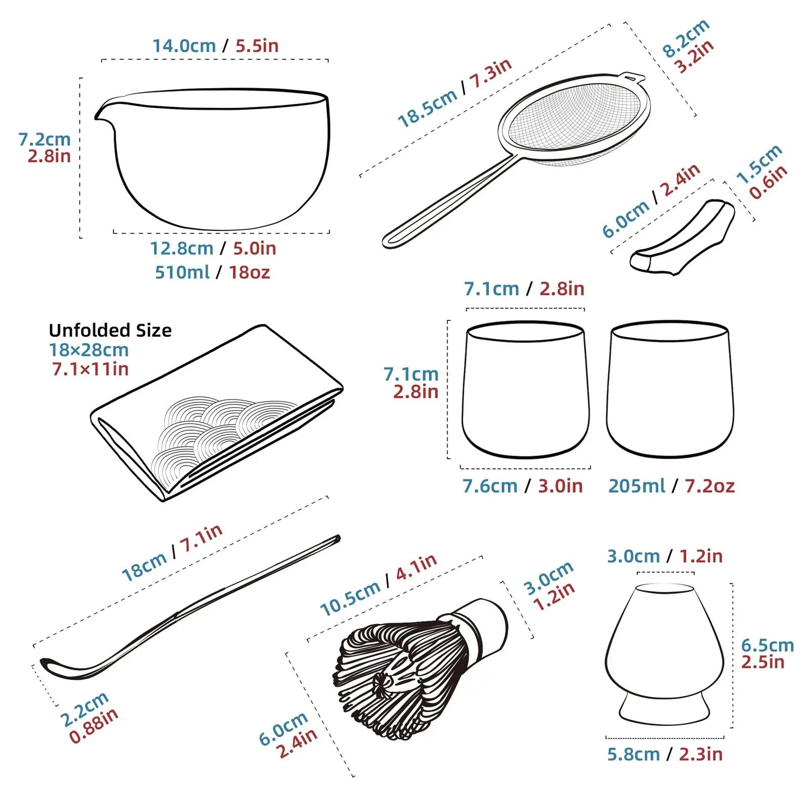 TEANAGOO keramiline Matcha komplekt — autentne teetseremoonia – pilt 9