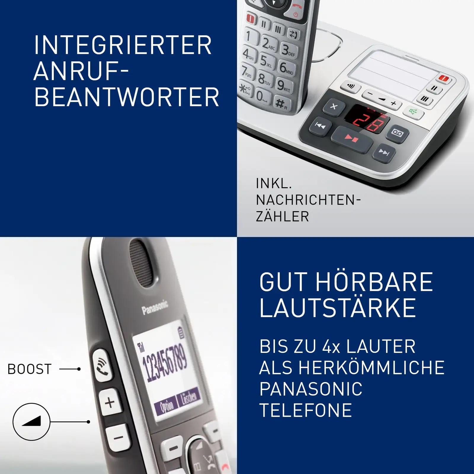 Panasonic helipehme ABS margiga DECT-telefon vanuritele – kasutusnäide