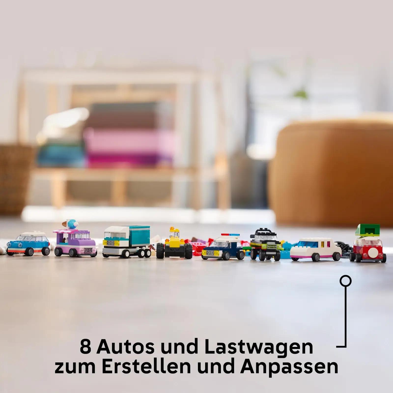 LEGO värvikas sõidukikomplekt – loov ehitusmäng 11036 – kasutusnäide