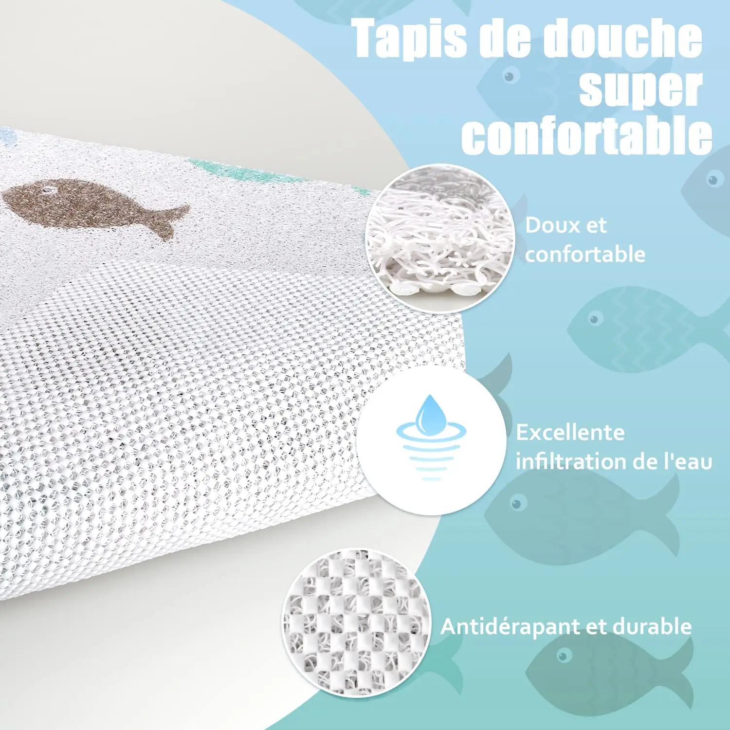 MACUNIN libisemiskindel dušimatt 60×60 cm – pehme PVC – pilt 7