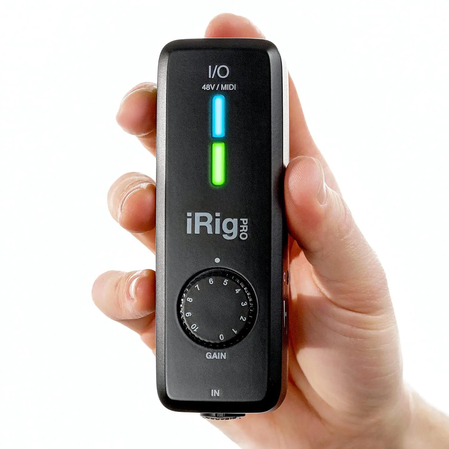 IK Multimedia iRig Pro I/O — kompaktne mobiilne stuudioaudio – detailne vaade