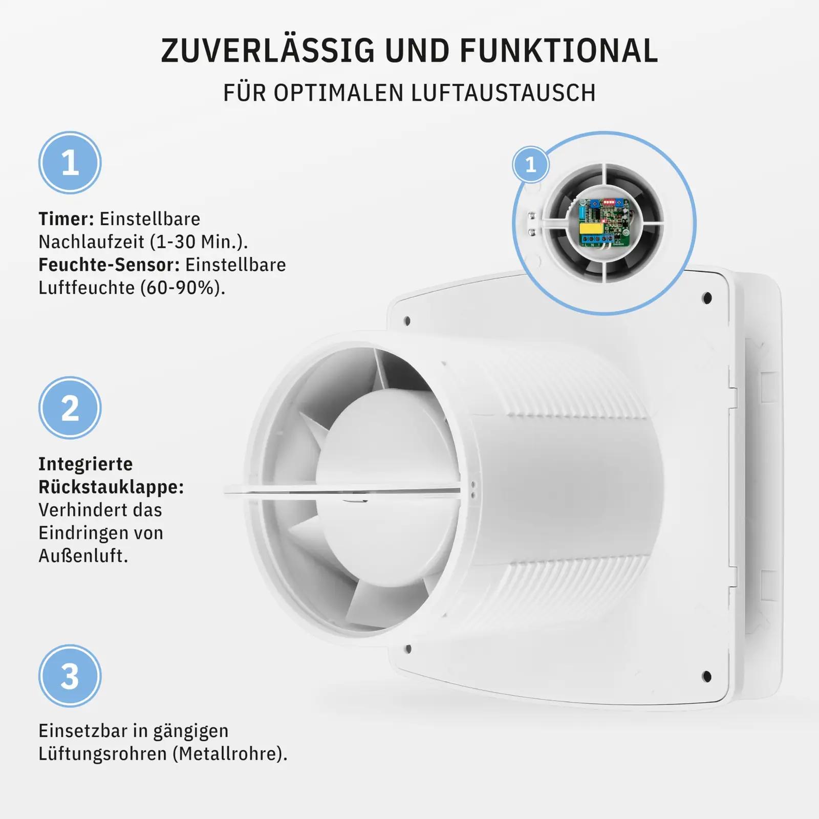 calimaero ventilatsiooniventilaator Breeze — vaikne ja – pakend ja tarvikud