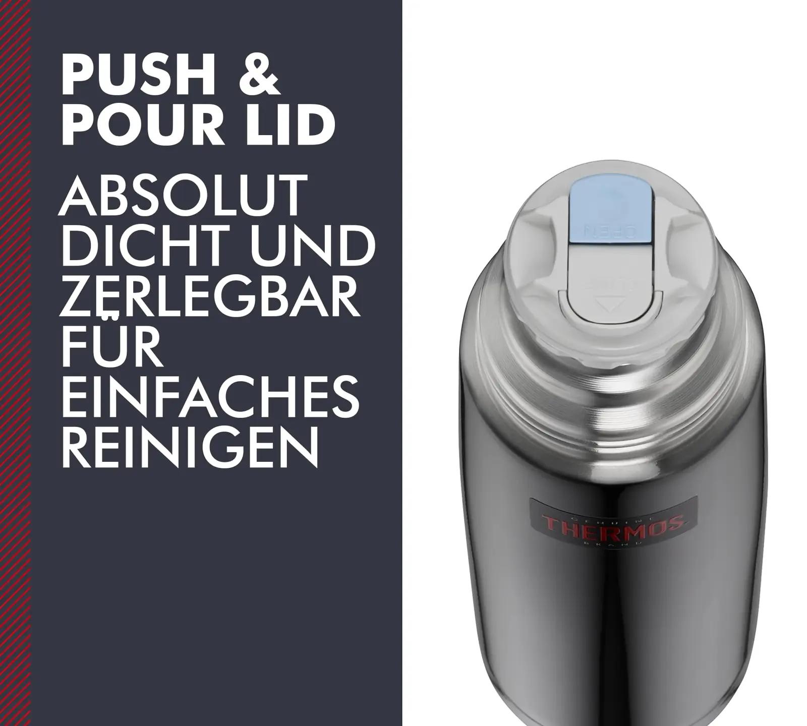 Thermos roostevaba 1 l termos — kompaktne ja lekkekindel – pakend ja tarvikud
