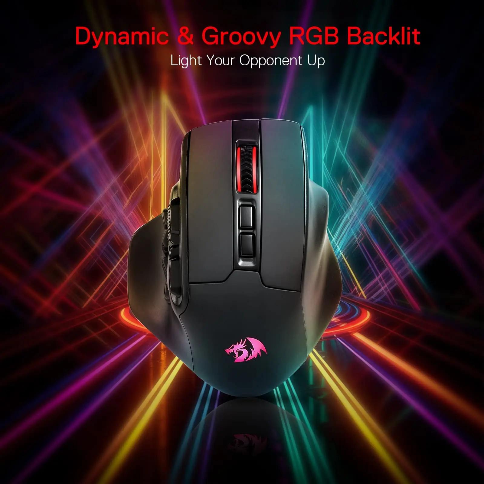 Redragon mänguhiir M811 PRO — ergonoomiline MMO stiilne kingitus – lisavaade