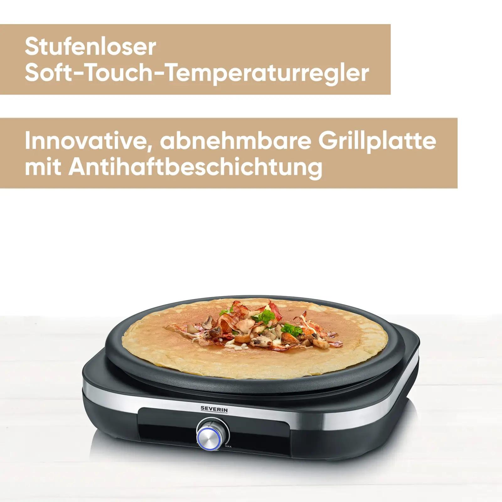 SEVERIN roostevaba crêpes-valmistaja — ideaalne kingitus kööki – detailne vaade