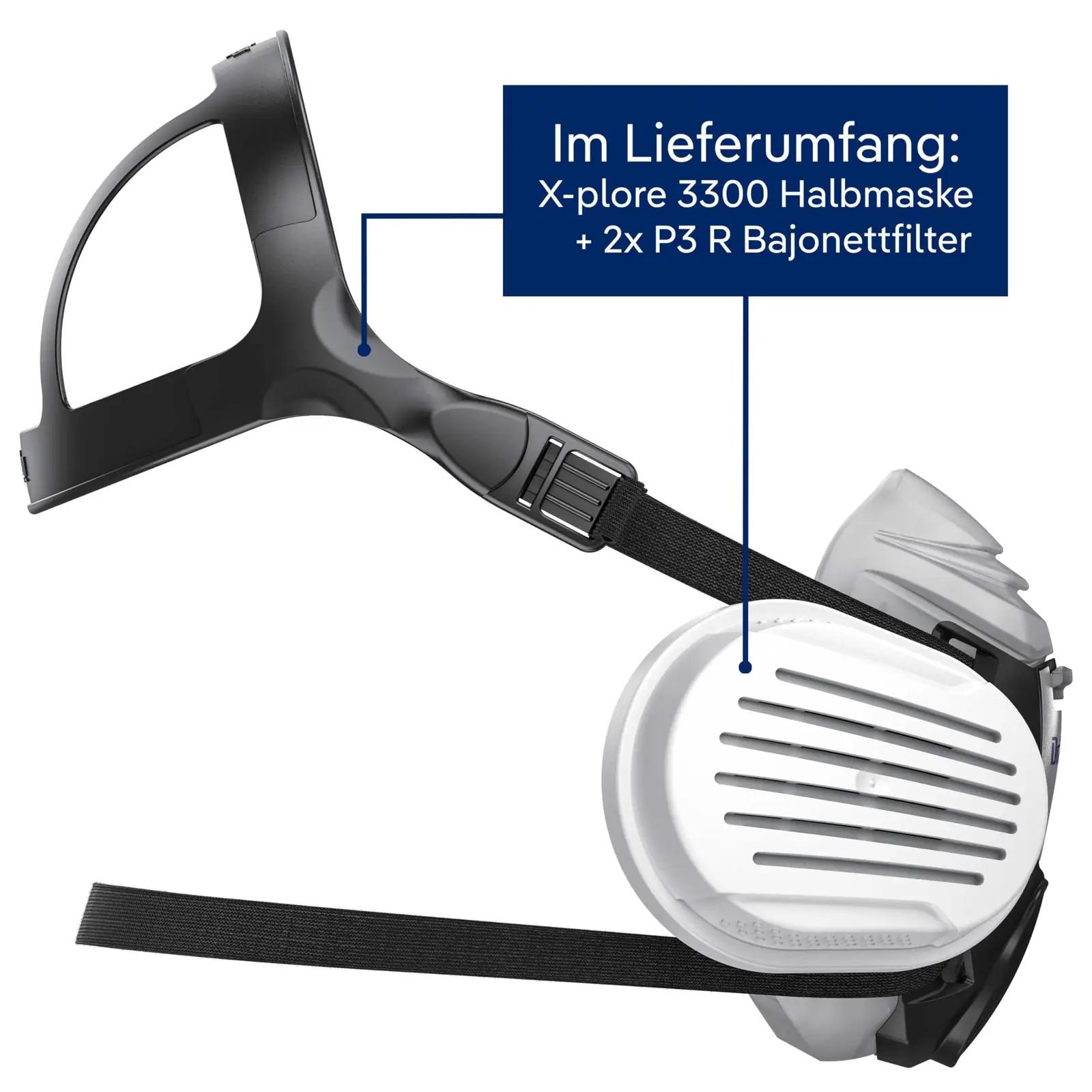 Dräger kaitsemask töömeestele — korduvkasutatav P3 filtriga – pilt 8