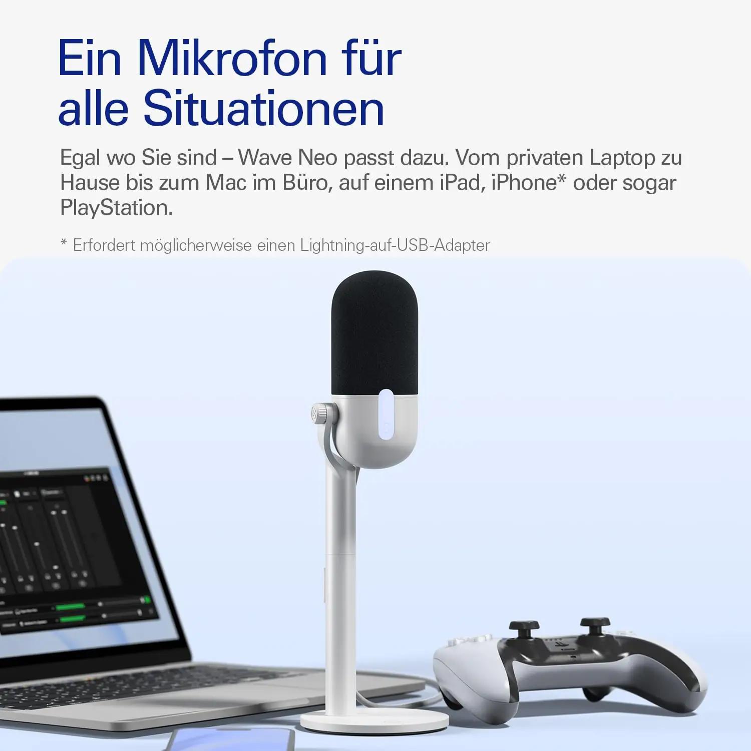 Elgato heli-USB mikrofon Wave Neo – selge hääle salvestus – kasutusnäide