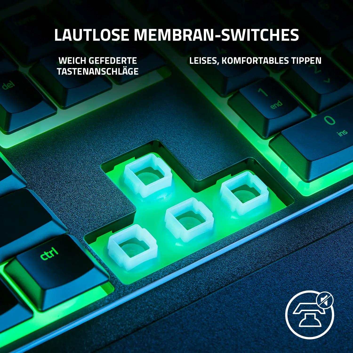 Razer mänguritastatuur Ornata V3 X — madal membraan, ergonoomia – pakend ja tarvikud