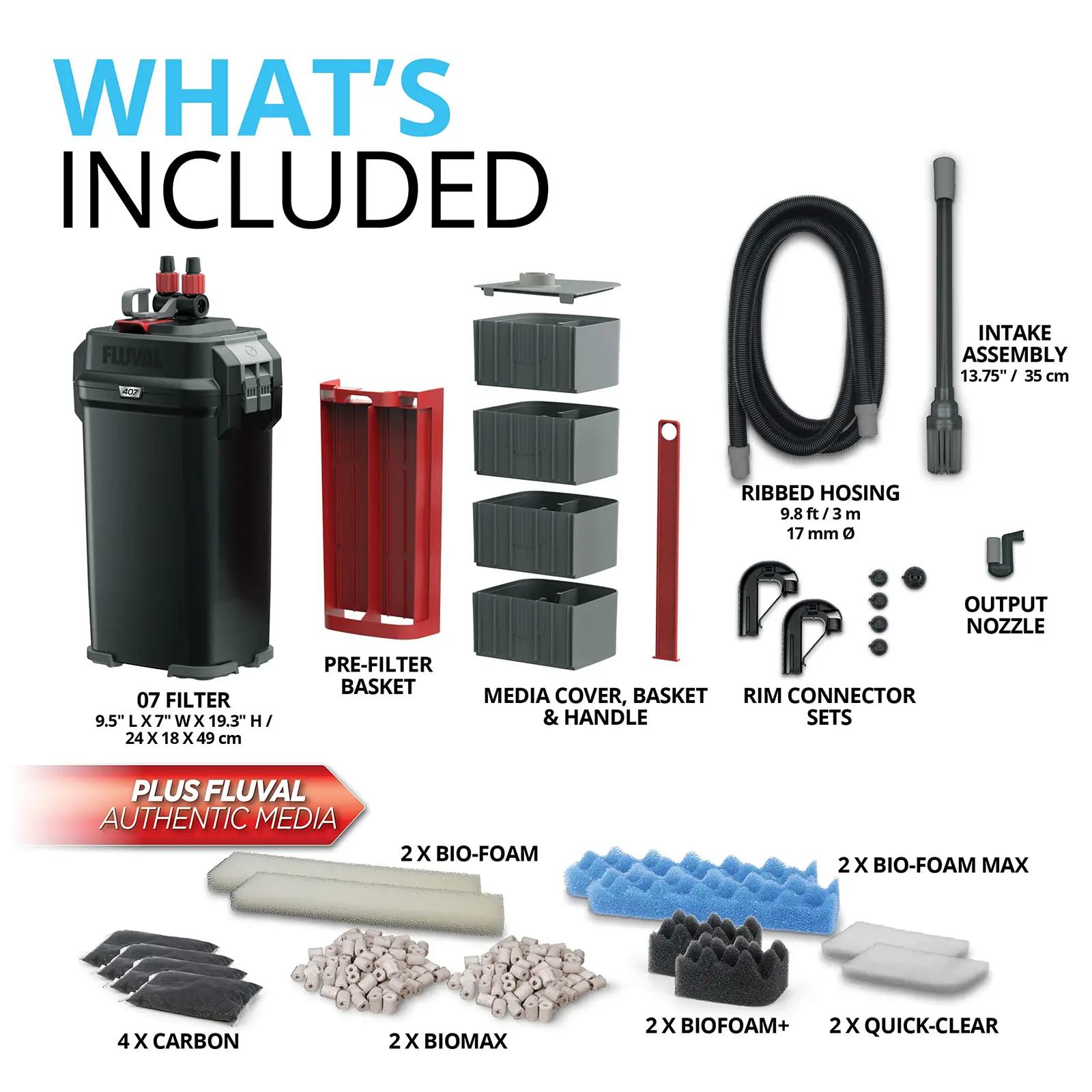 Fluval välisfilter A449 — vastupidav plastikust 400 l – pilt 6