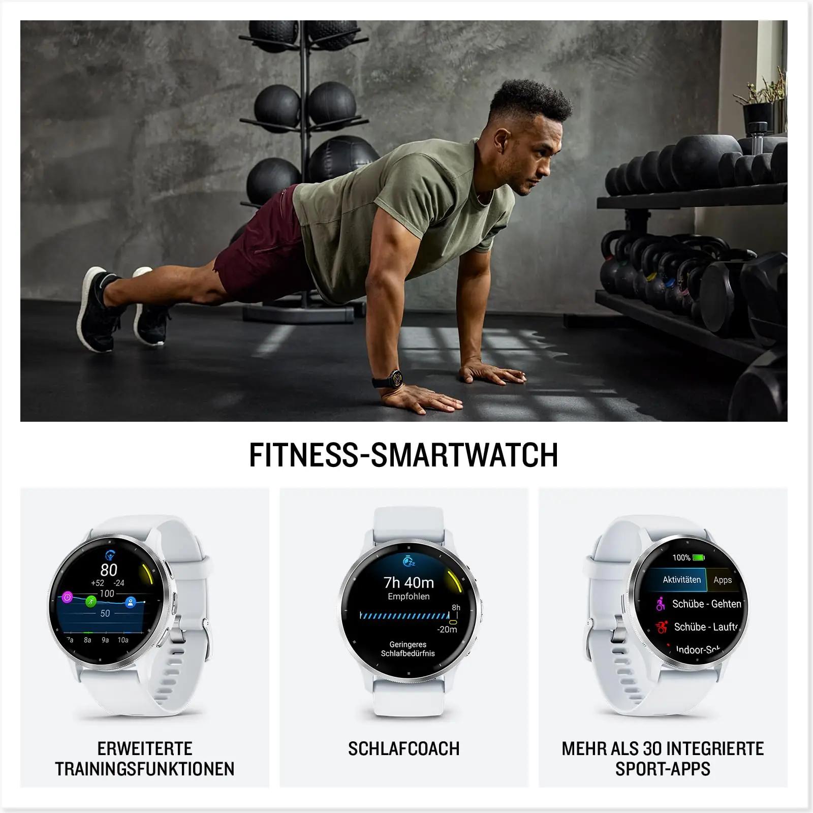 Garmin nutikell Venu 3S — kerge 41 mm elfenbein-stiil – detailne vaade