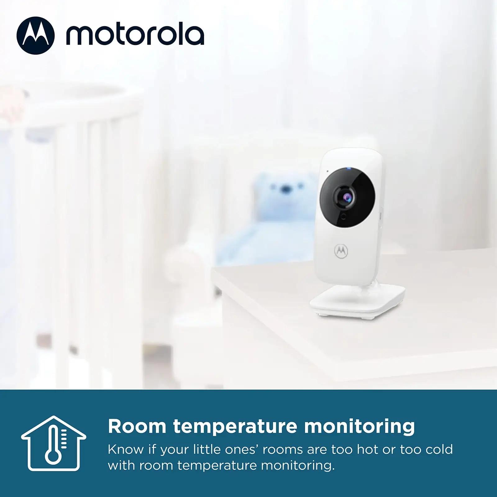 Motorola Nursery: vastupidav beebimonitor kaameraga — turvaline – pakend ja tarvikud