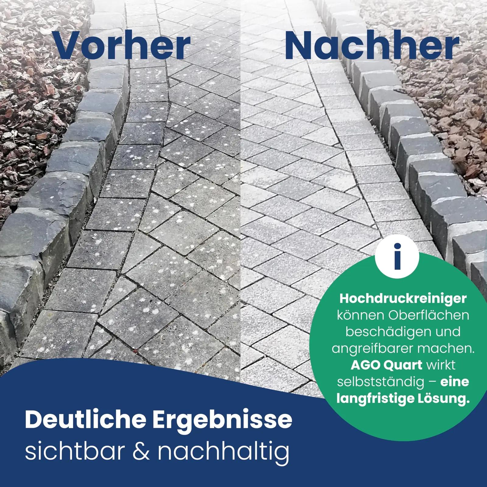 AGO SAUBERKEIT FÜR HAUS UND GARTEN! AGO tõhus roheluse eemaldaja – pakend ja tarvikud