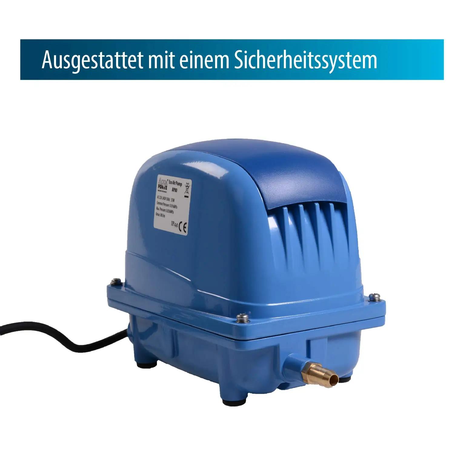 AquaForte vastupidav alumiinium luftpump AP-100 tiigile – kasutusnäide