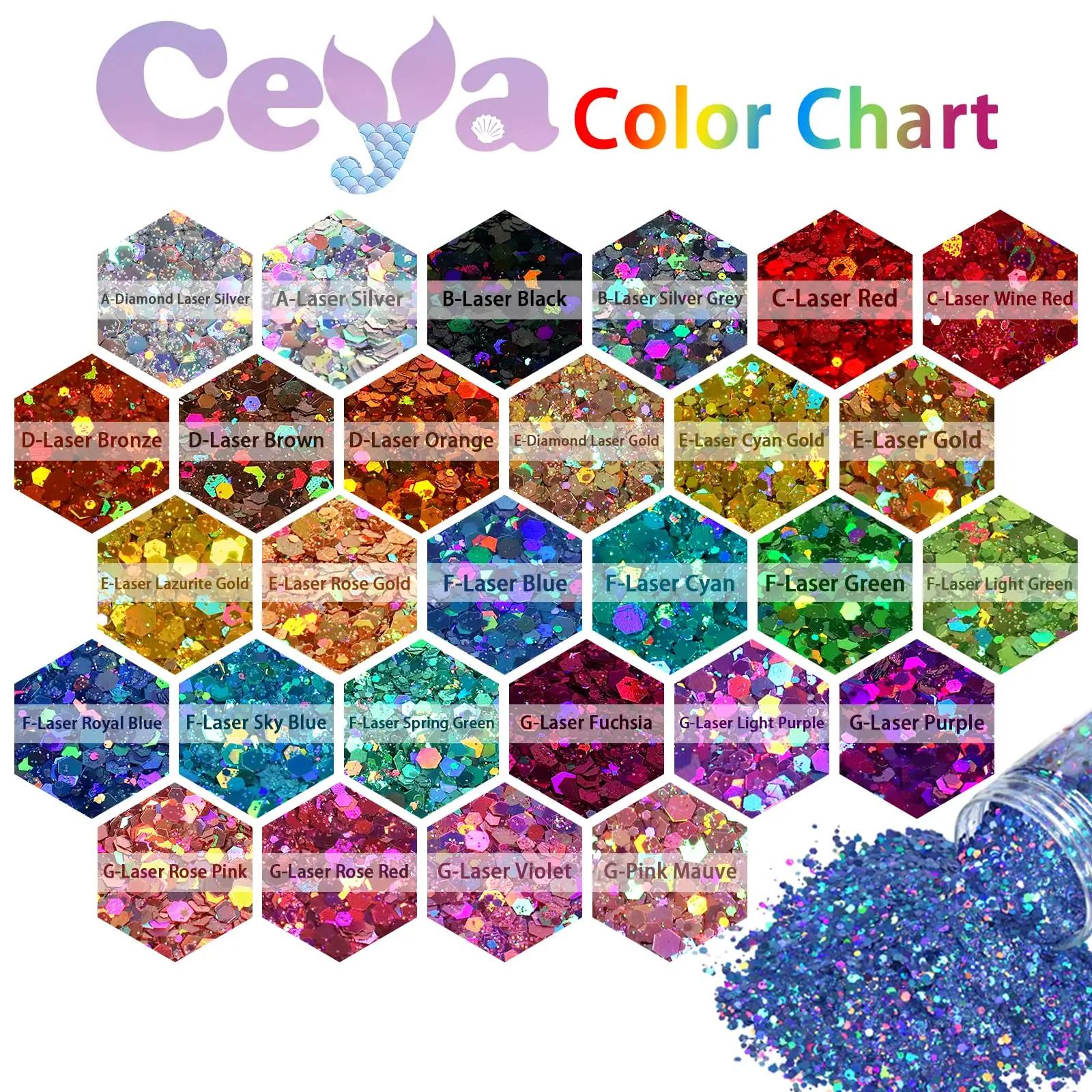 ceya holograafiline must käsitööglitter – eriline sära – pakend ja tarvikud