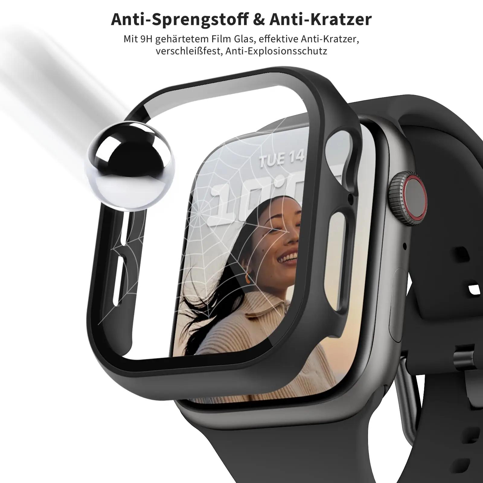 Lovmunia kaitseümbris Apple Watch 46mm – tugev PC ja klaas – kasutusnäide