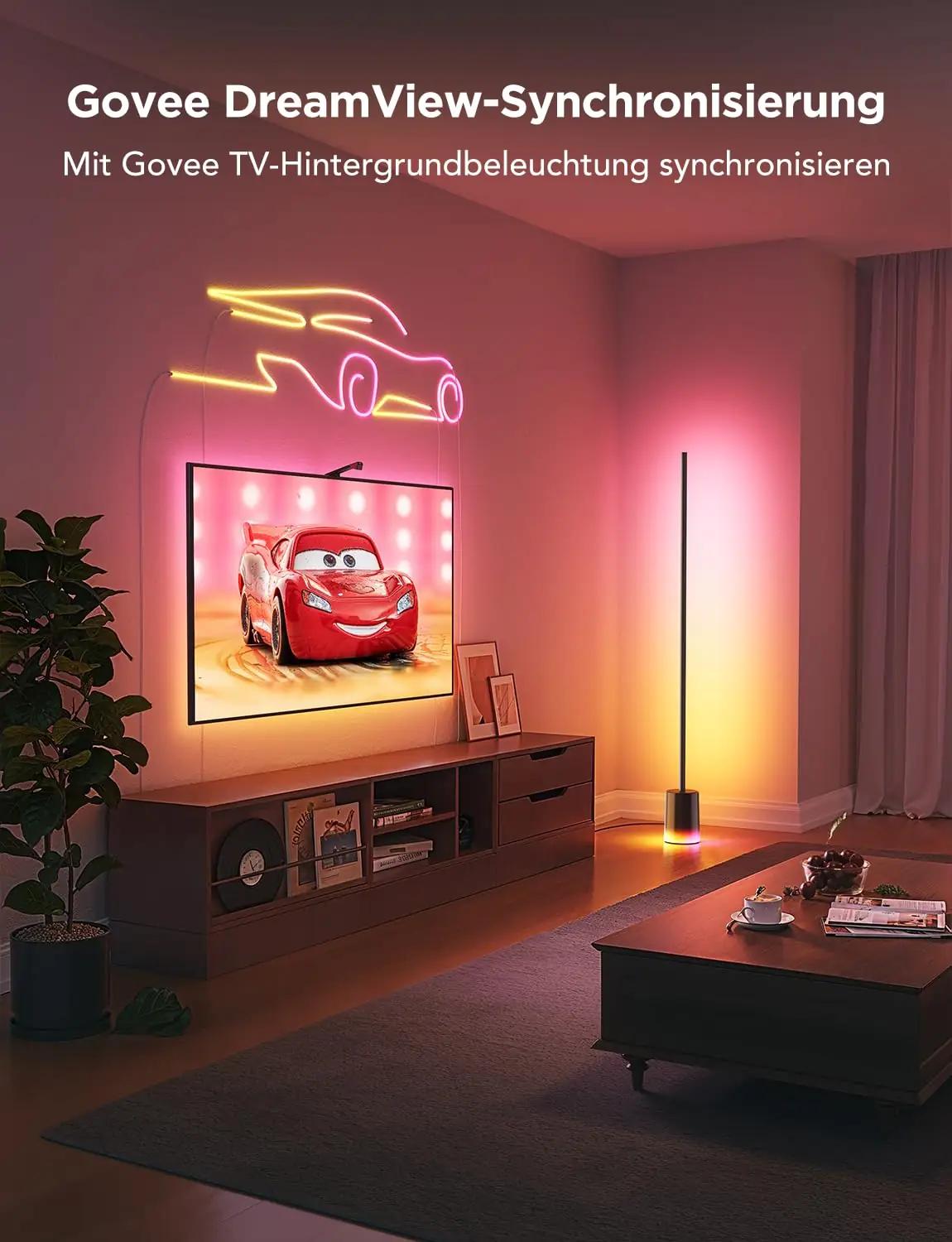 Govee modernne LED-lamp 152 cm dimmitav ja RGBIC värvid – pilt 6