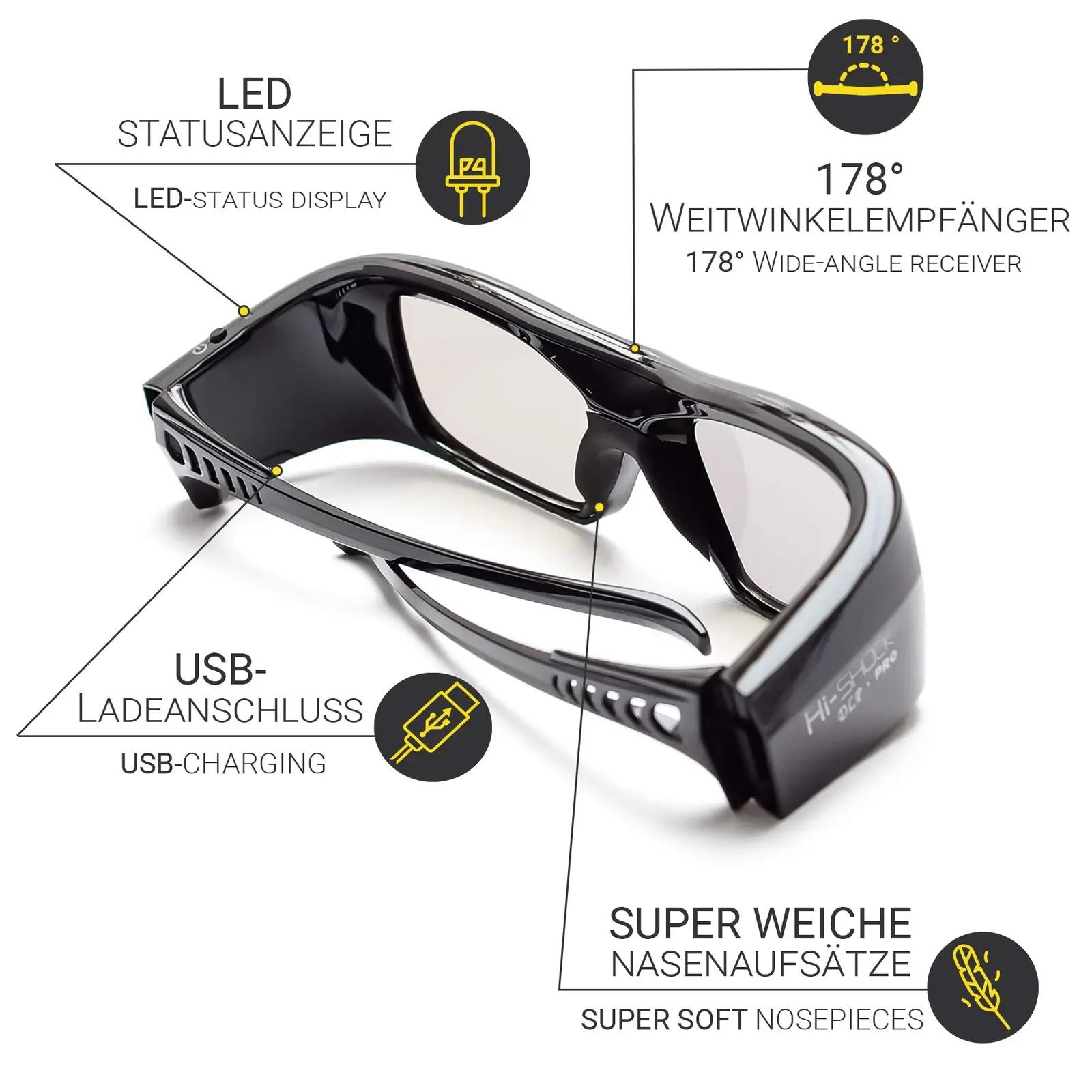 Hi-SHOCK 3D-prillid Black Diamond — kerge 96–144 Hz shutter – kasutusnäide