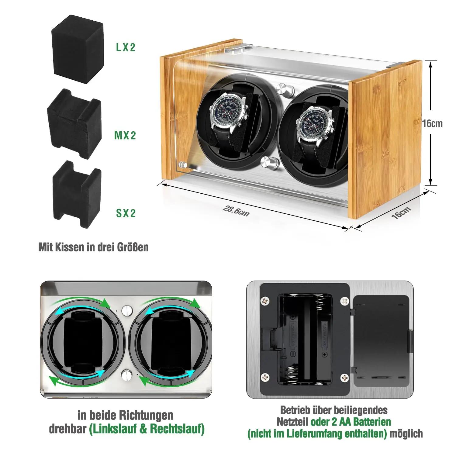 Watch Winder Smith bambuspuust kellapööraja kahele – pilt 6