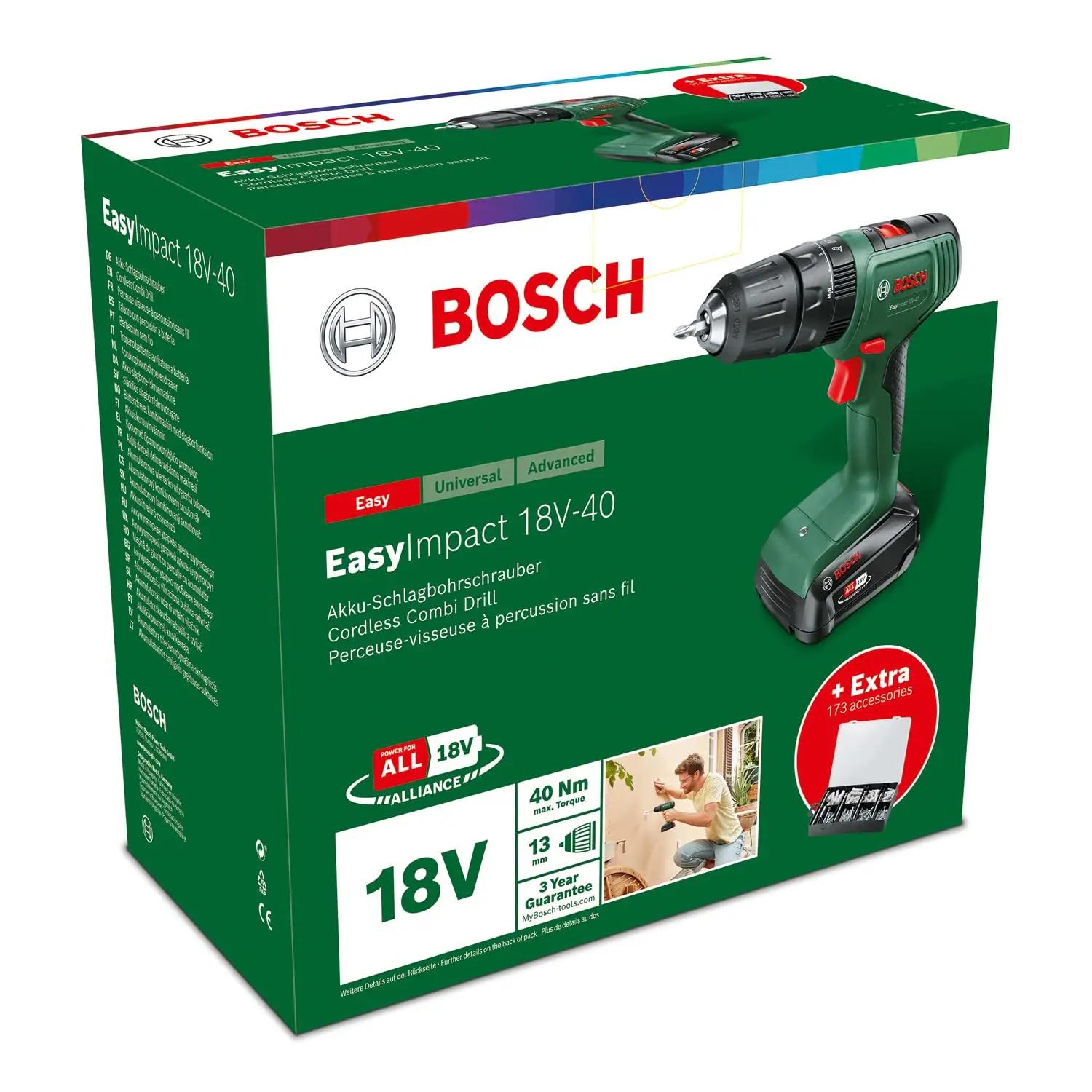 Bosch EasyImpact 18V löök-aku kruvikeeraja — vastupidav tööriist – pilt 8