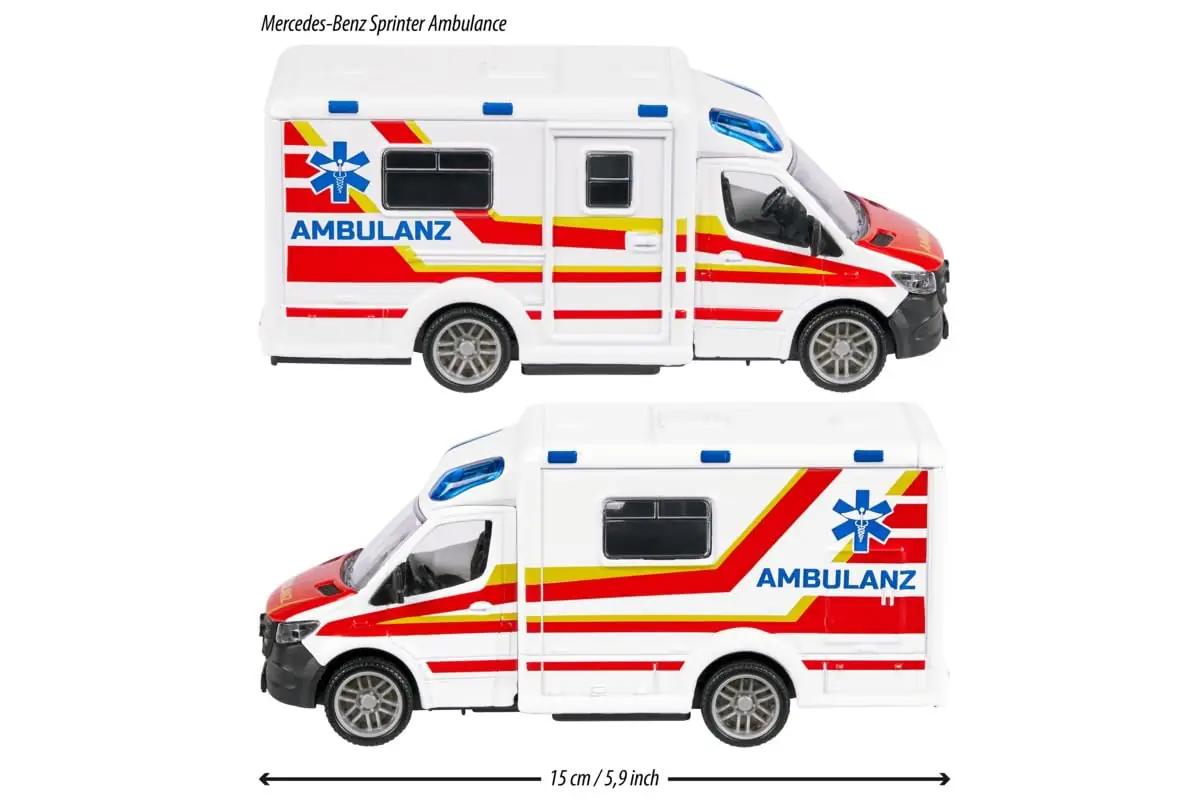 Majorette metallist mänguambulants — detailne 12,5 cm mudel – kasutusnäide