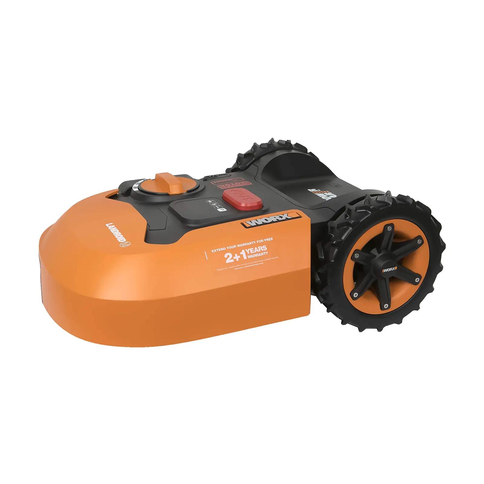 WORX Landroid kõvemat maad siluv All-Terrain ratas WA0953 – kasutusnäide