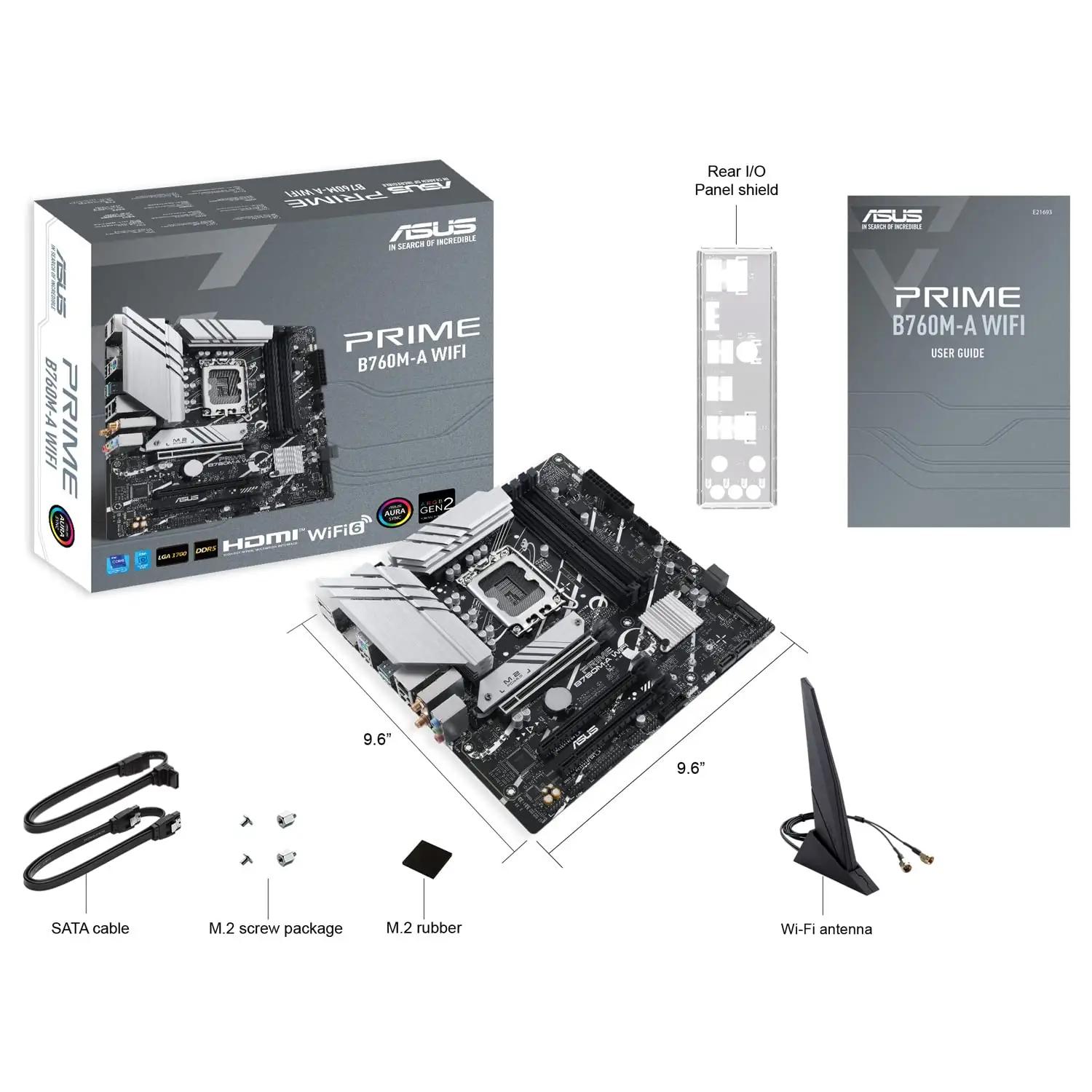 ASUS emaplaat PRIME B760M-A WIFI – kompaktne DDR5 tugi – pilt 7