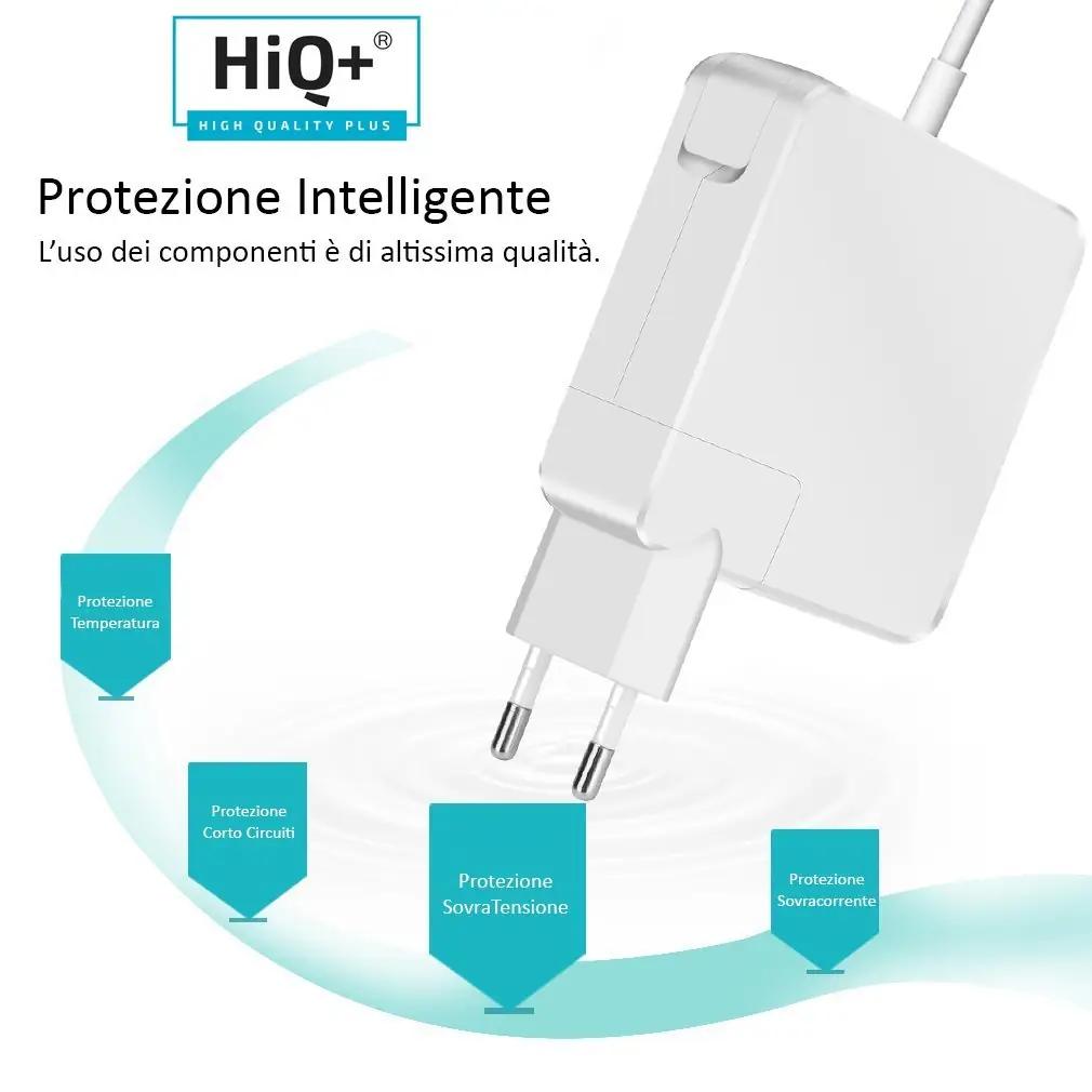HiQ+ 85 W magnetlaadija L-kuju — MacBooki varuadapter – pakend ja tarvikud