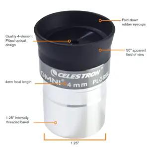 Celestron 93316-CGL teleskoobi tarvikud – detailne lähivaade