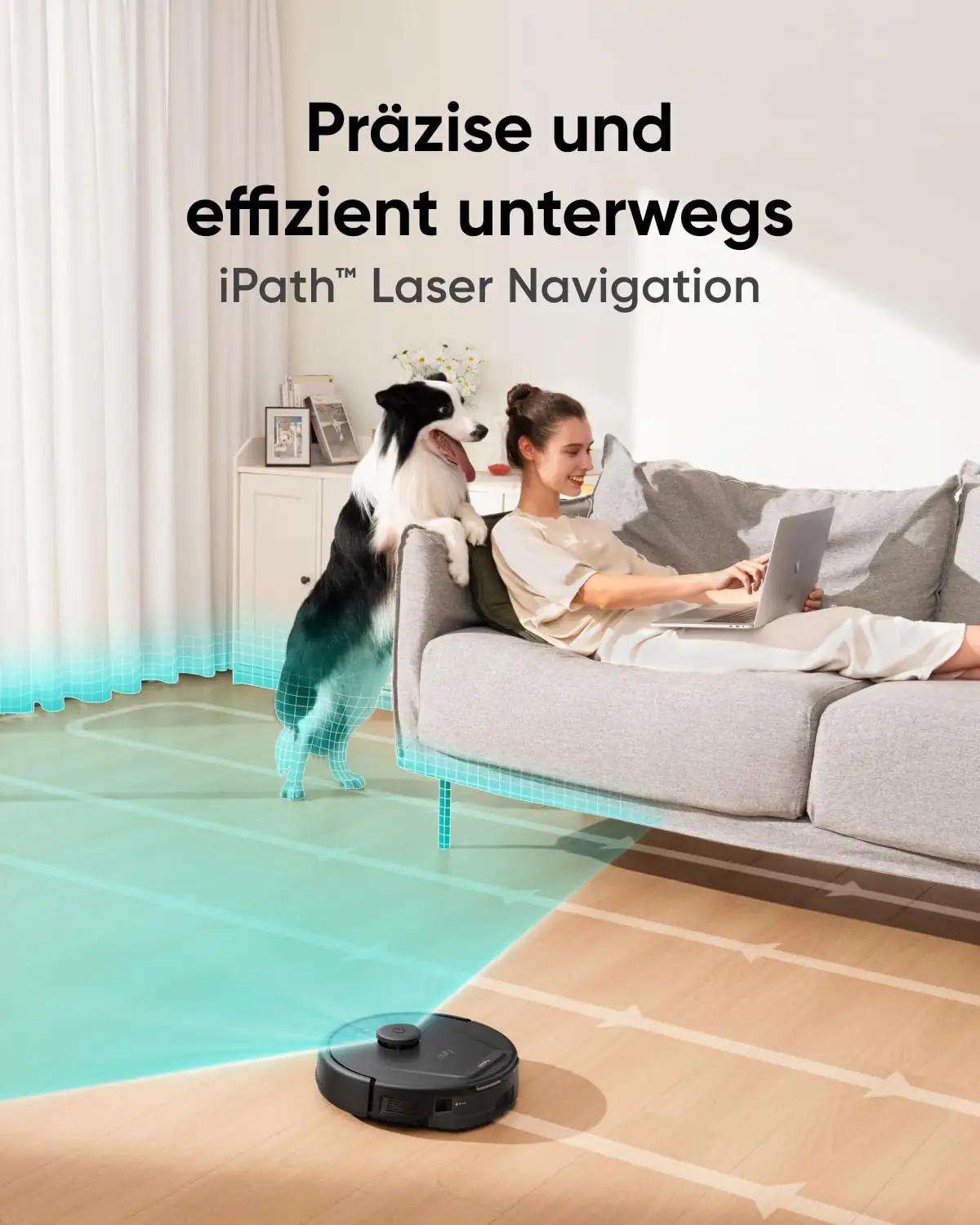eufy nutikas tolmuimejarobot L60 — tugev 5 000Pa imemine – pakend ja tarvikud