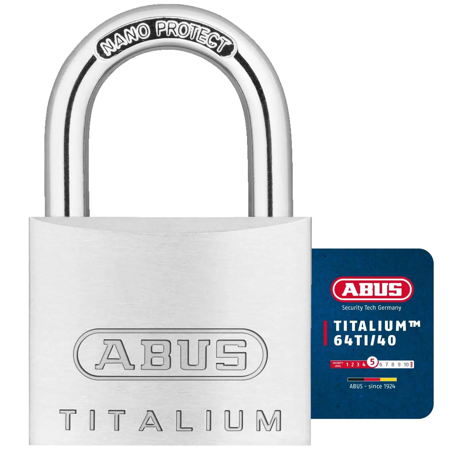 ABUS Titalium 4-osaline kaitsev ripats charm — kergest