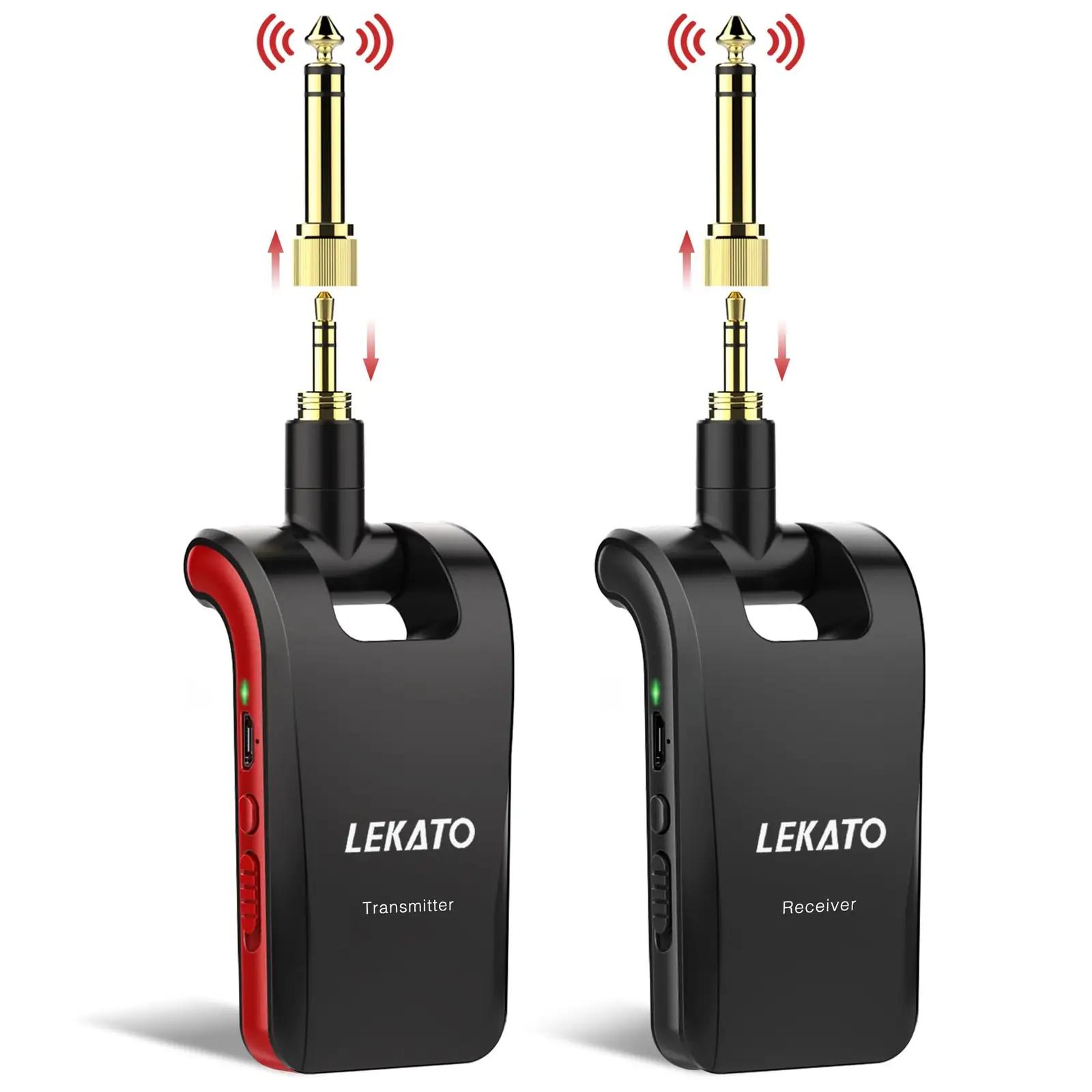 LEKATO traadita kitarrisüsteem — laaditav, stereo ja mono tuge