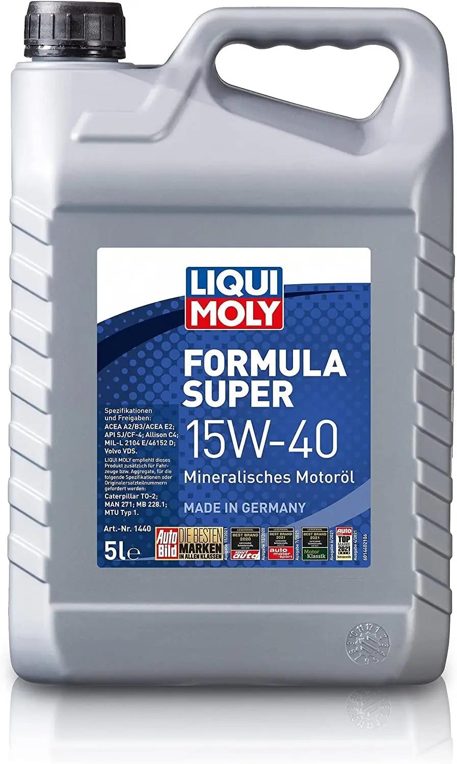 Liqui Moly mootoriõli 15W-40 5 L — usaldusväärne kaitse