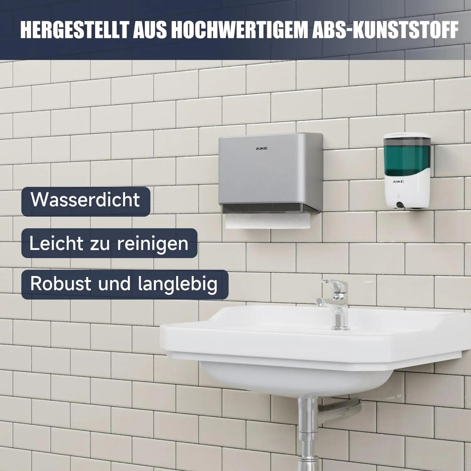 AIKE seinale paigaldatav paberkäterätikuhoidja — tugev ABS-korpus – kasutusnäide