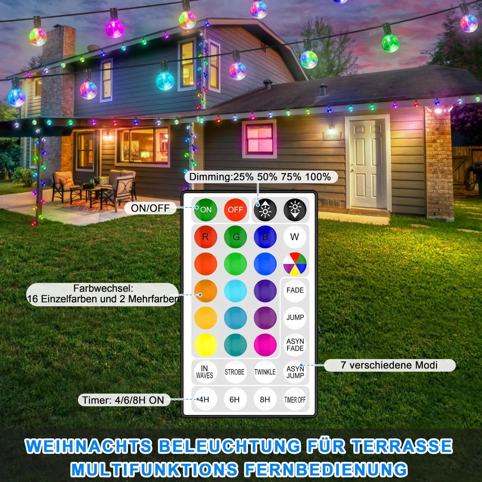 StarryEver värviline 9 m LED-dekoratsioon välitingimustesse – pilt 7