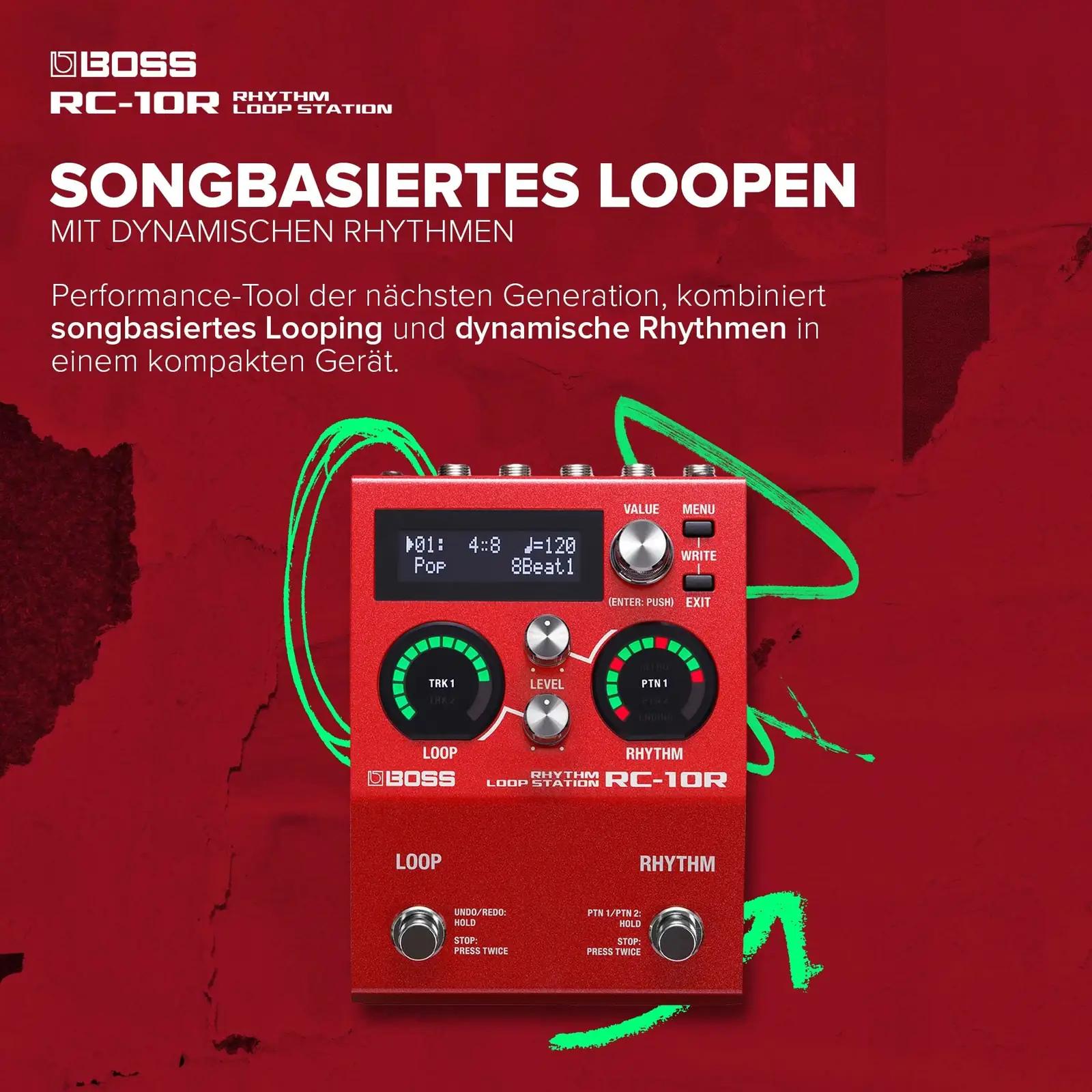 BOSS RC-10R looper – detailne lähivaade