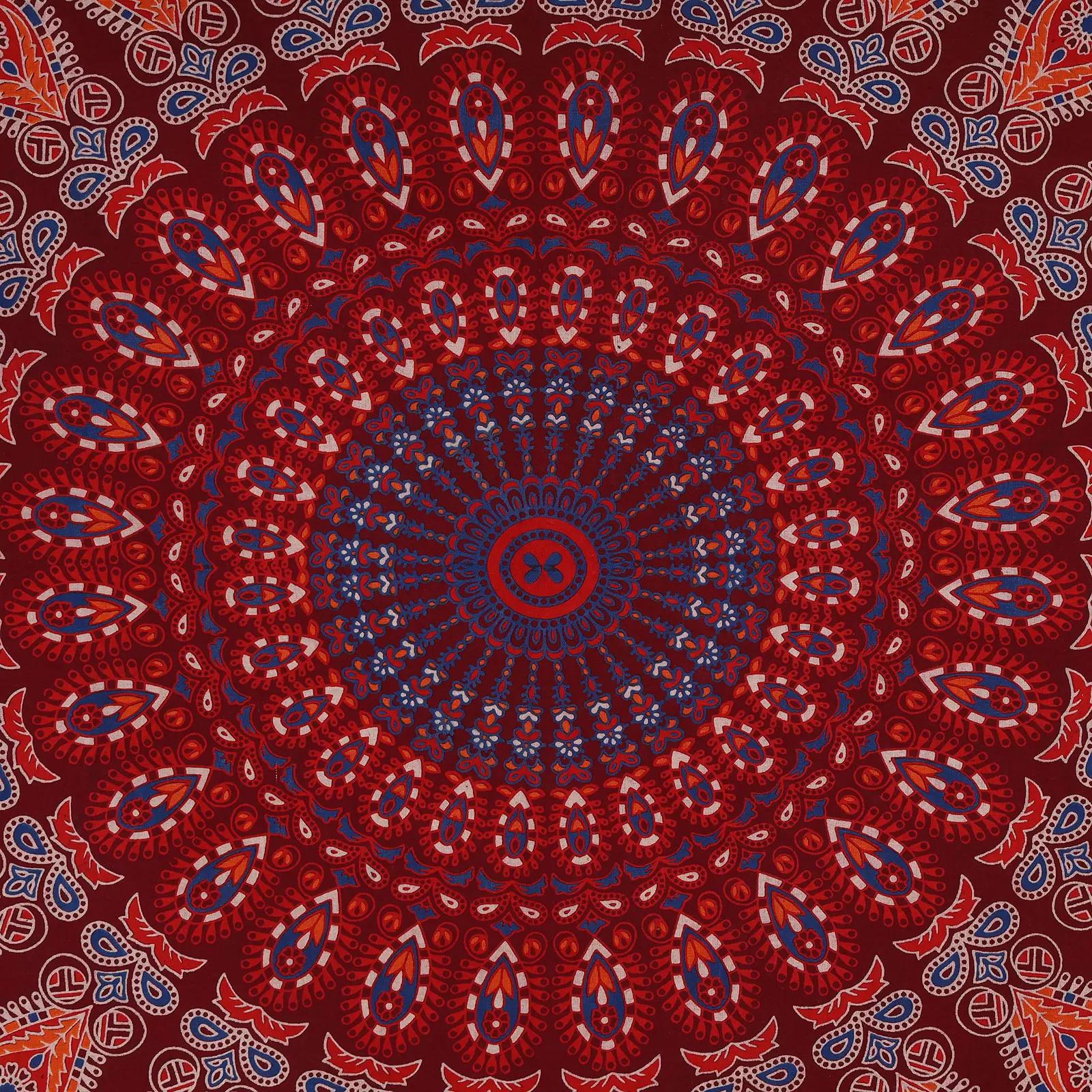 Bless International puuvillane Mandala-seinavaip – boho dekor – pakend ja tarvikud