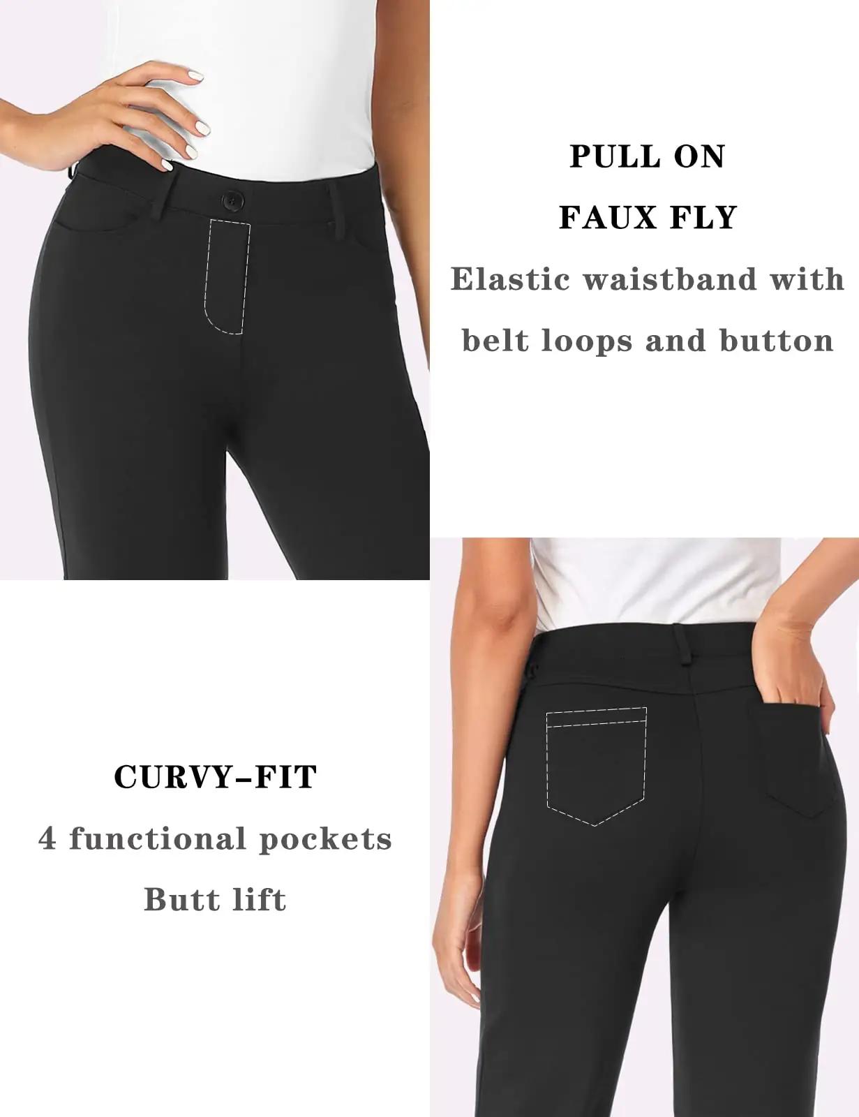 Tapata elastne bootcut-püksid kontorisse ja igapäevaellu – kasutusnäide